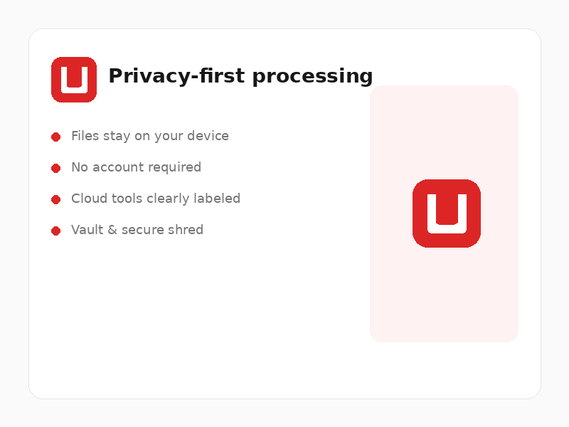 Offline processing