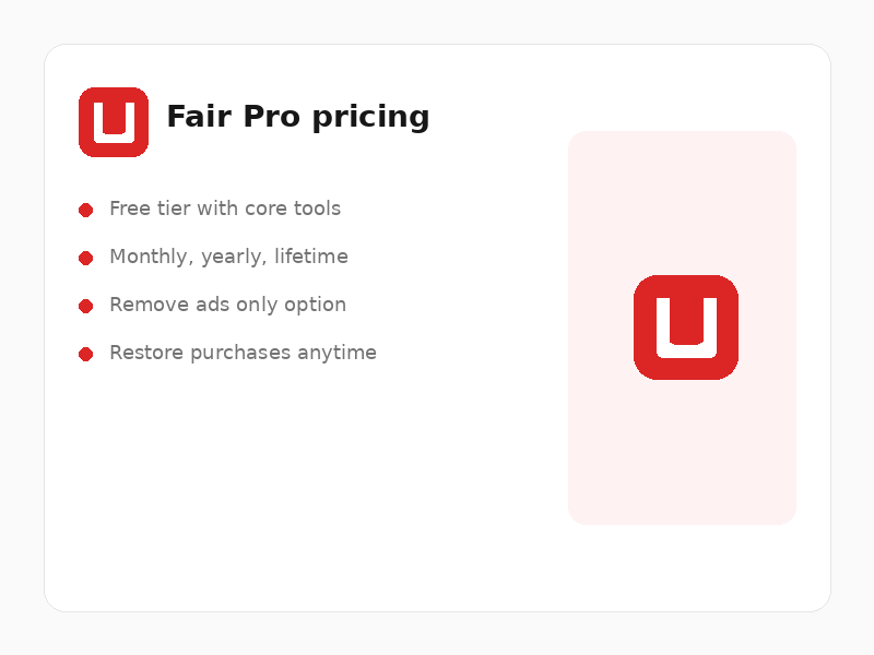 Pro upgrade